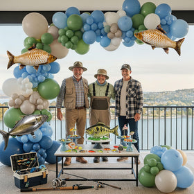 Kozee underwater scene balloons set a lakeside mood at events