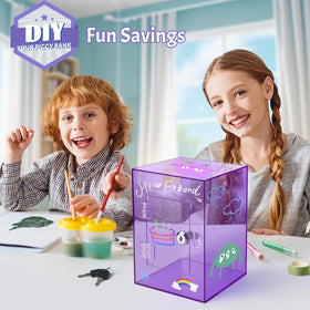 Kozsort openable savings jar with key ready for convenient access