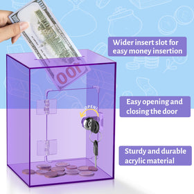 Kozsort piggy bank with key openable design for secure saving and withdrawal