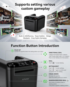 KPAW Automatic Card Dealer card dispensing mechanism in action during play