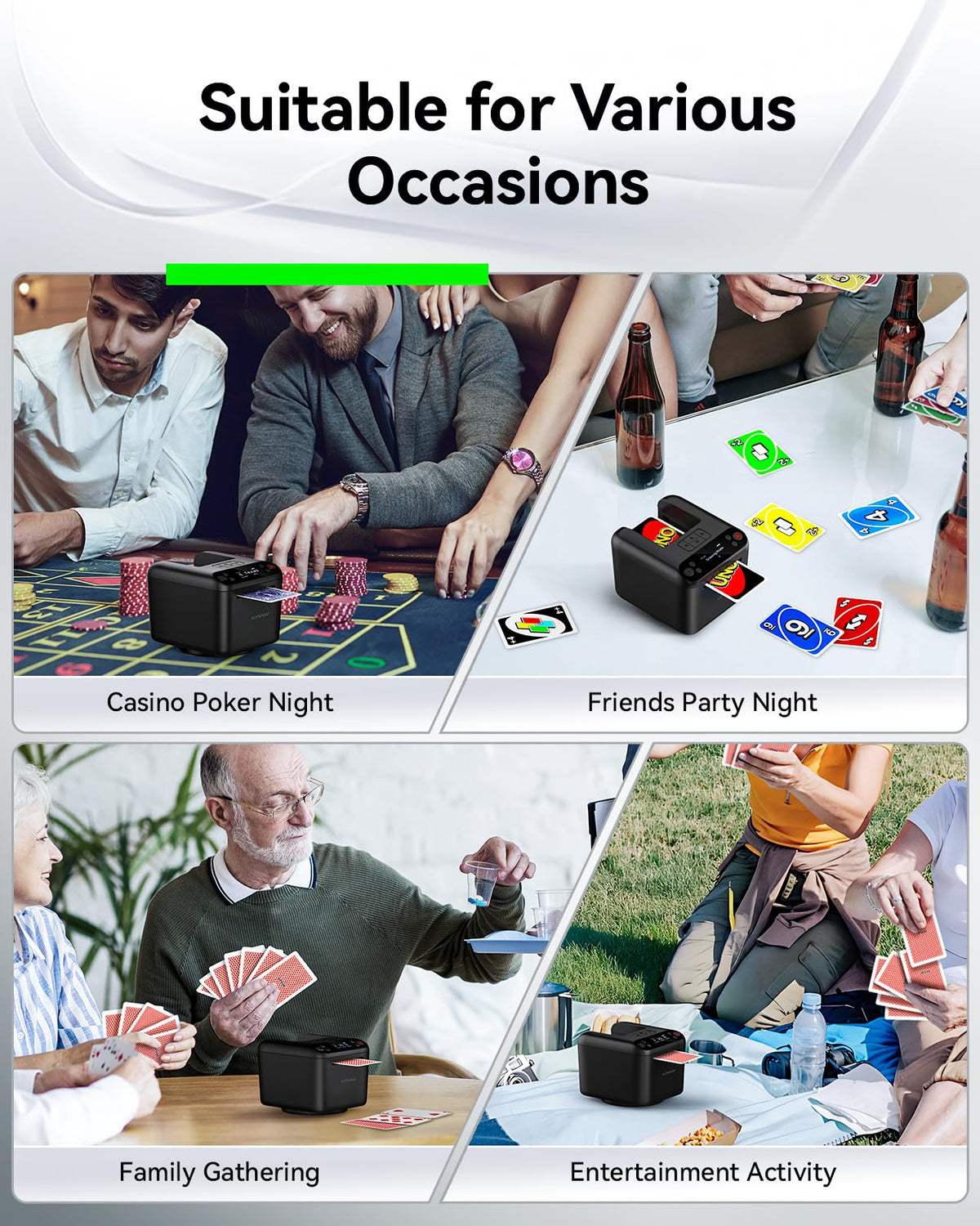 KPAW Automatic Card Dealer compact dimensions fit into a bag for travel