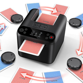 KPAW Automatic Card Dealer front view showing compact portable design for game nights