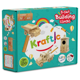 Kraftic finished projects display shows size and result after assembly