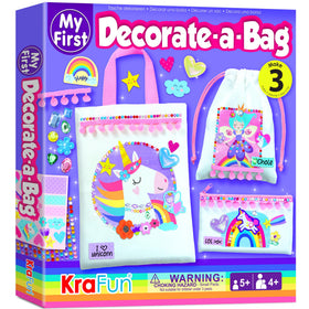 KRAFUN Decorate-a-Bag blank bags ready for personalized design and wear.