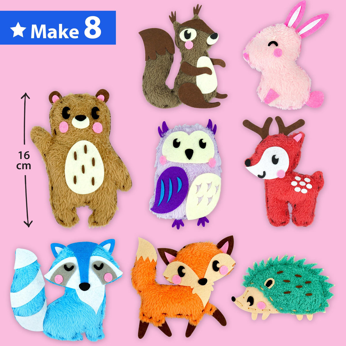 KRAFUN kit steps: clear visuals guide kids through sewing