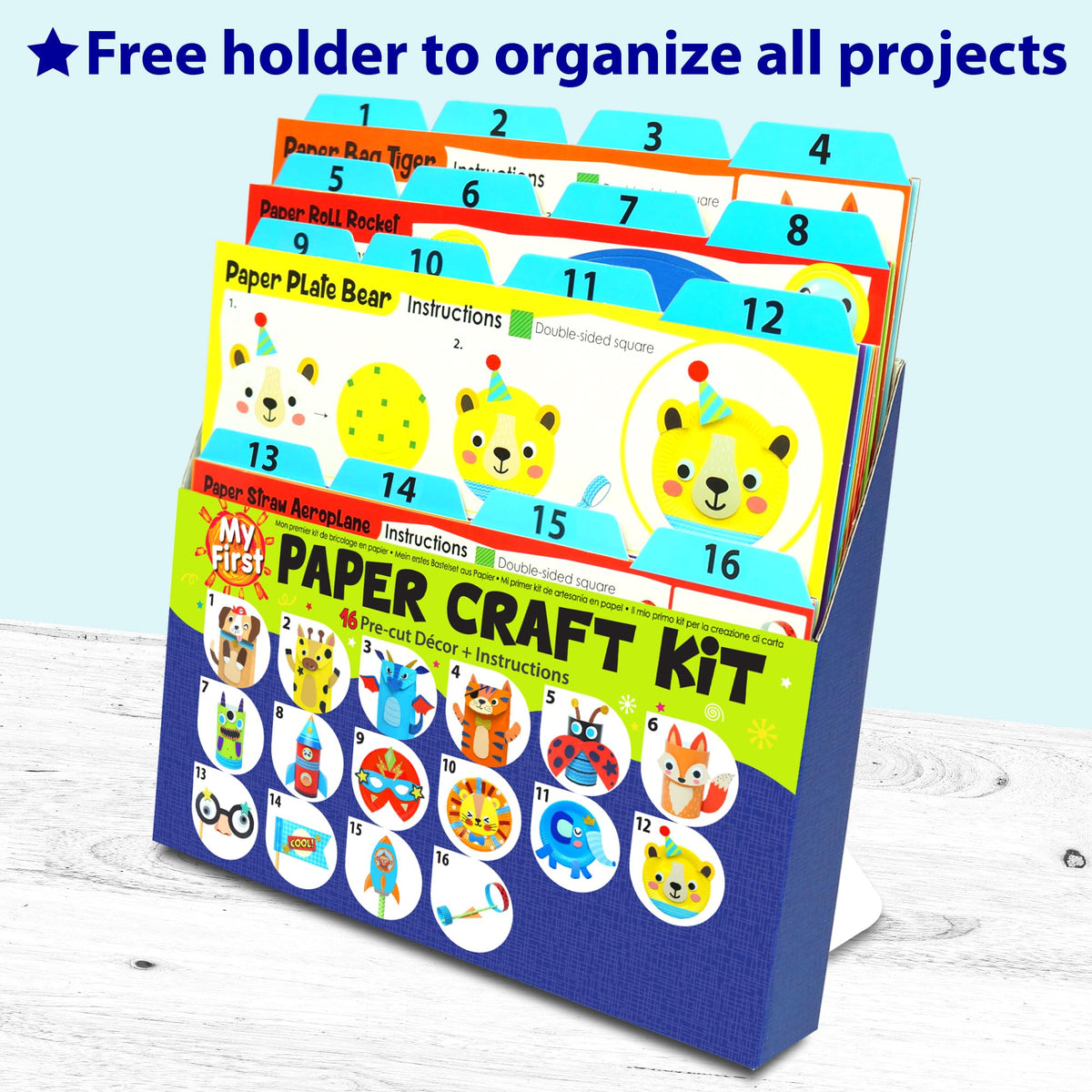 KRAFUN elephant craft assembly encourages hands-on creativity.