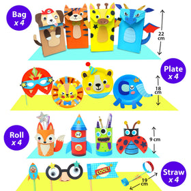 KRAFUN giraffe craft assembly boosts focus and imagination.