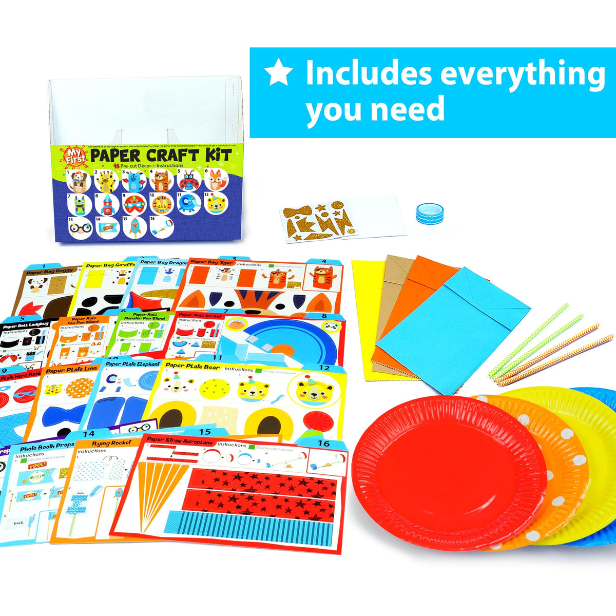 KRAFUN lion craft assembly for kids building fine motor skills.