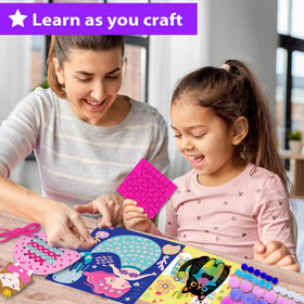KRAFUN Llama pompom art provides playful shapes for hands-on craft time.