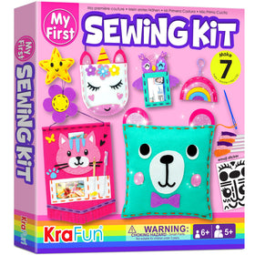 KRAFUN my first sewing kit box and tools for beginner sewers.