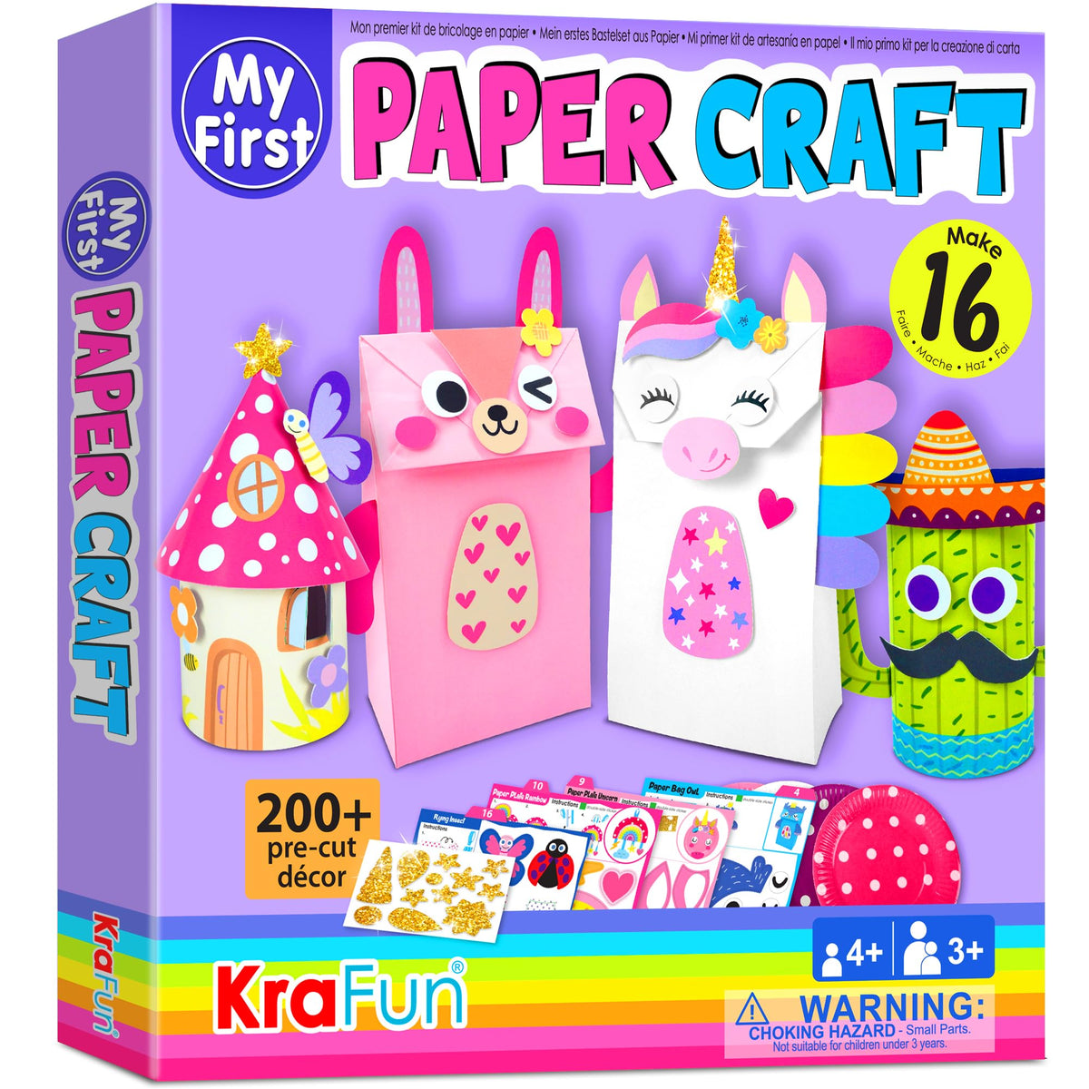KRAFUN My First Unicorn Bunny kit box with craft materials for kids