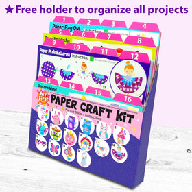 KRAFUN Paper craft materials pack includes kid-friendly supplies
