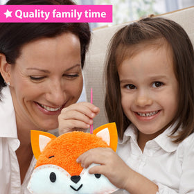 KRAFUN plastic tools included, safe beginner kit for kids to sew without mess