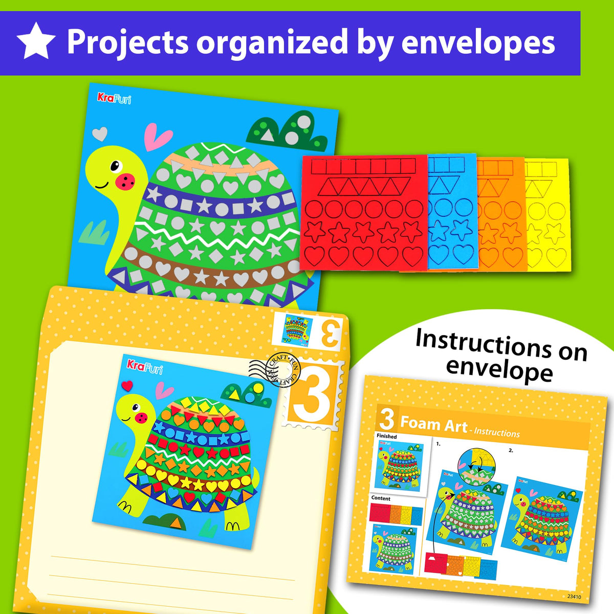 KRAFUN pompoms art introduces bright textures for creative exploration