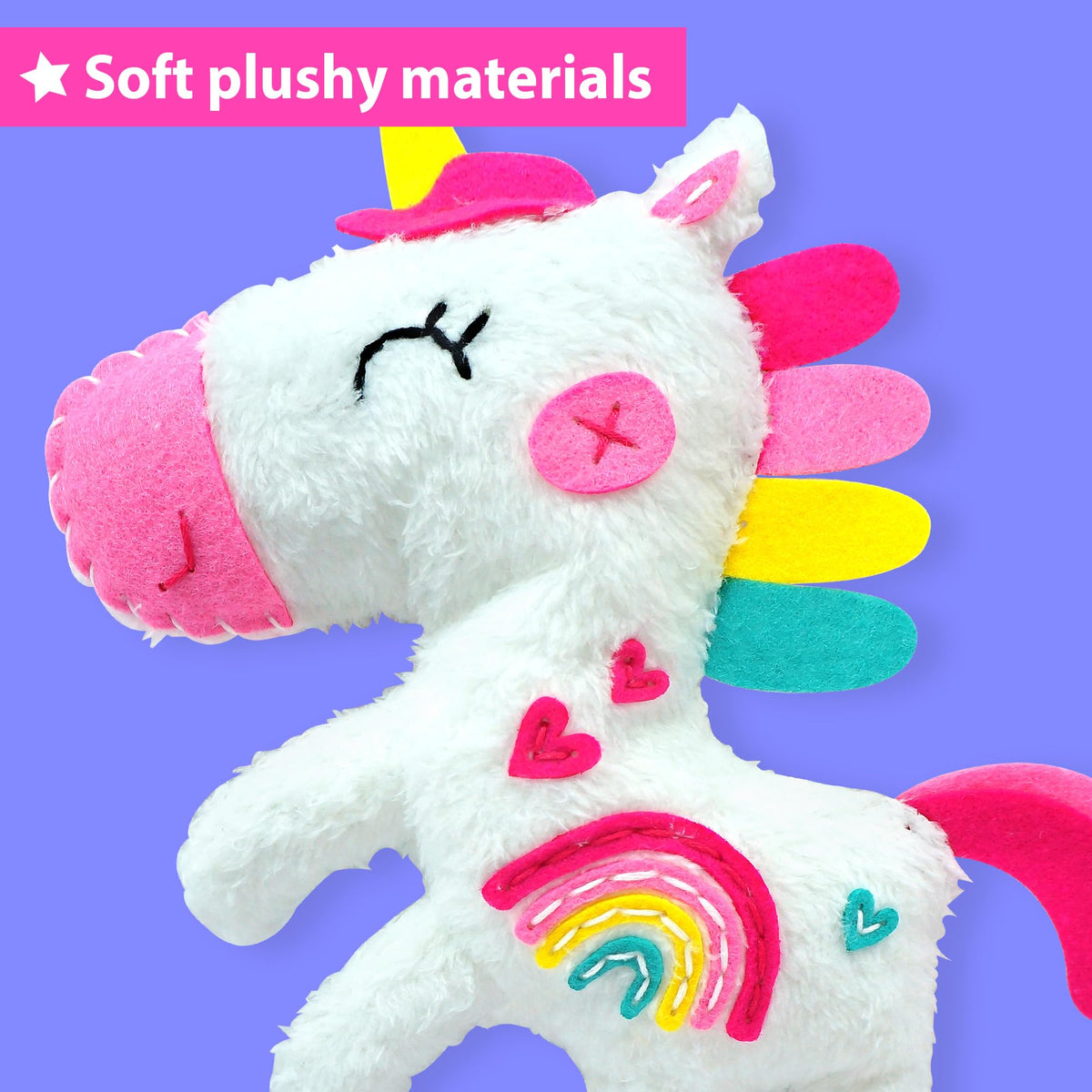KRAFUN pre-punched fabric pieces, quick-start materials for mess-free sewing