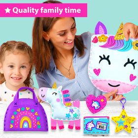 KRAFUN Rainbow bag sewing project showcasing beginner-friendly stitches.