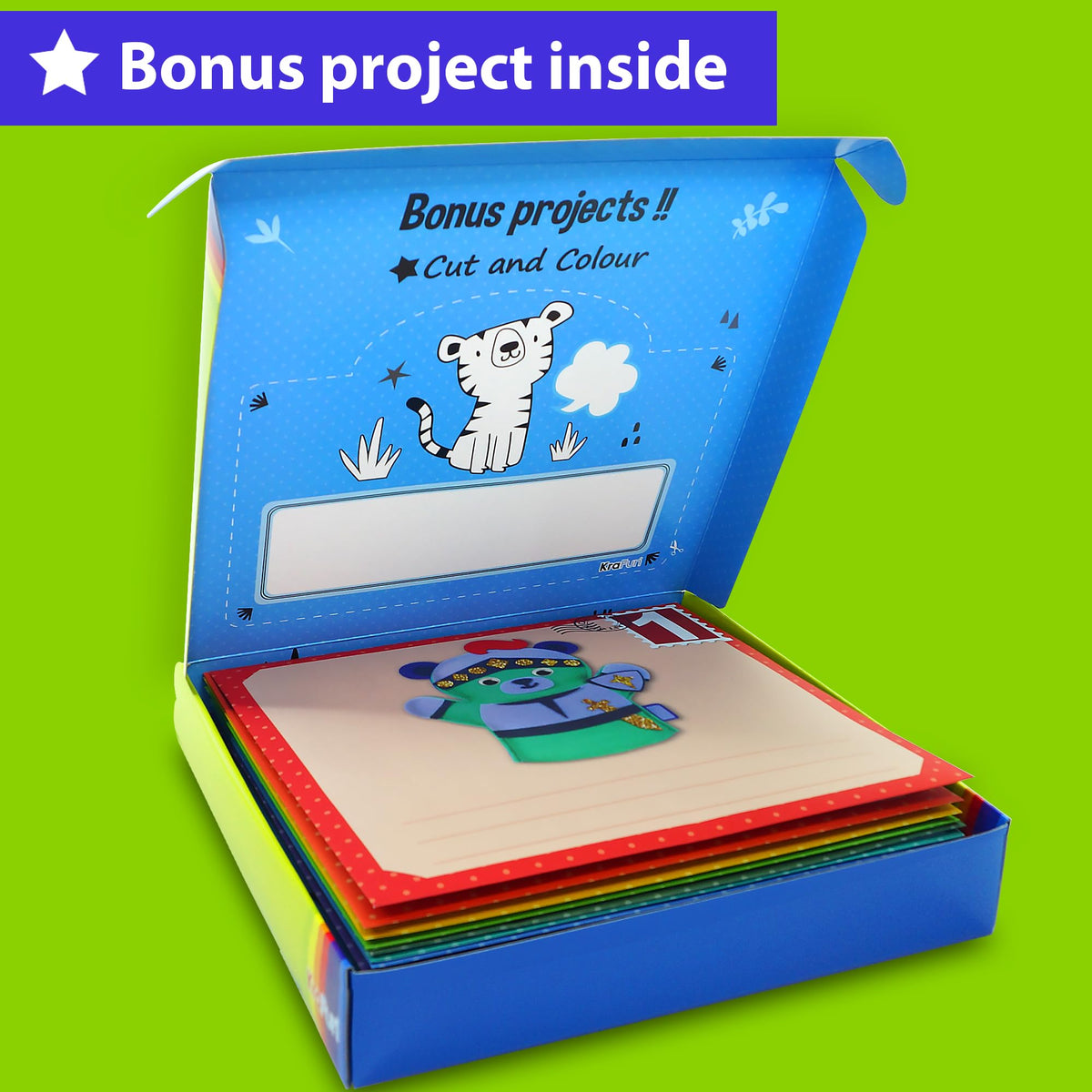 KRAFUN safe materials ensure frustration-free, kid-friendly crafting sessions