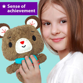 KRAFUN Owl doll sewing activity sparks creative play.