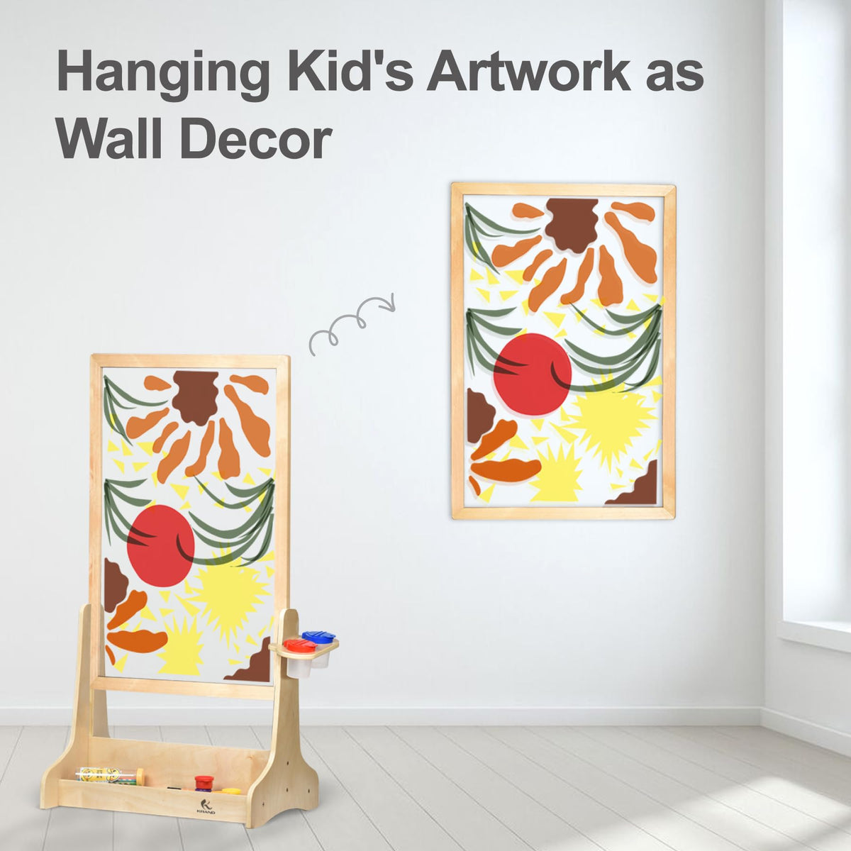 KRAND child-safe construction ensures safe, durable use during busy art sessions.