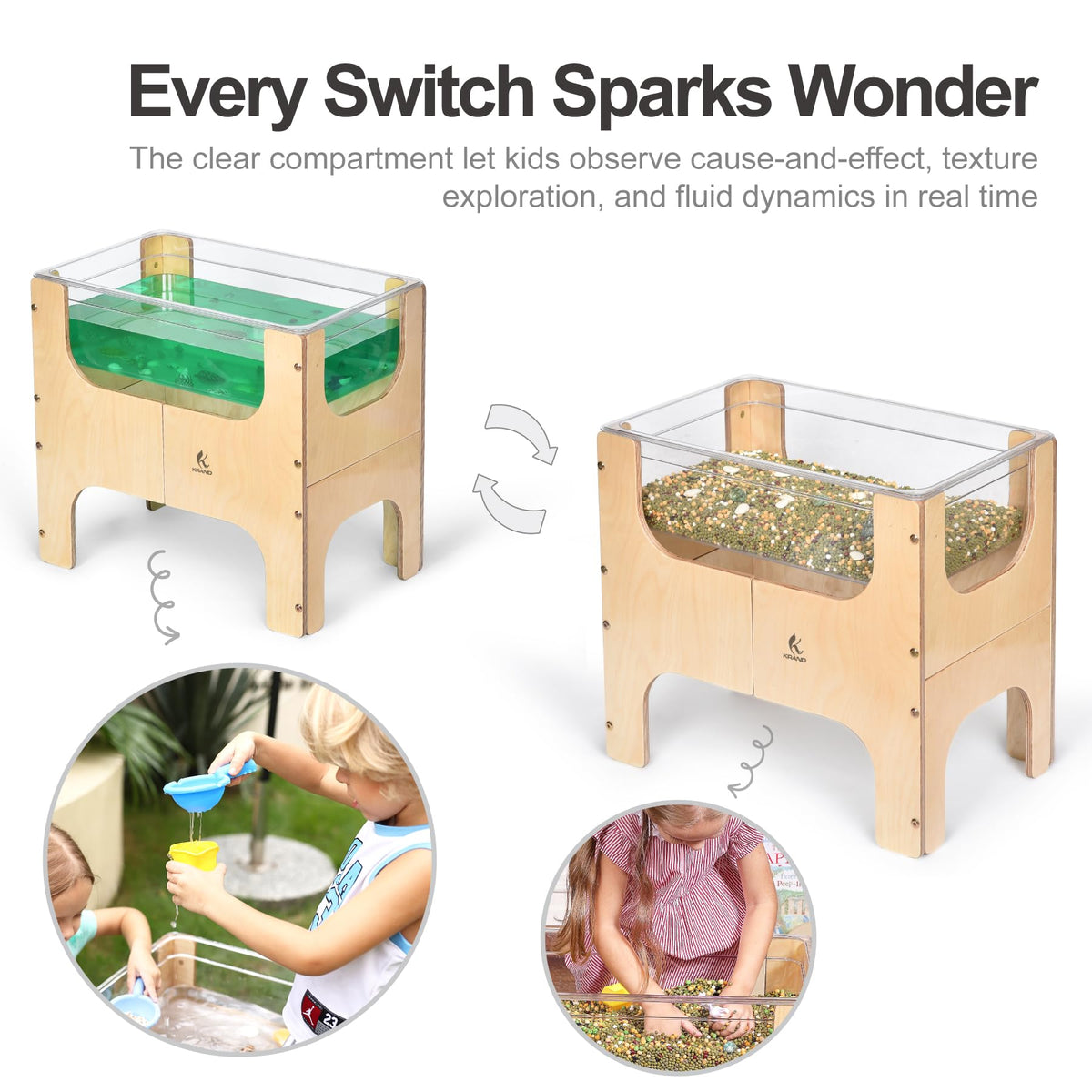 KRAND compact 19-inch height captures space-saving design for any room