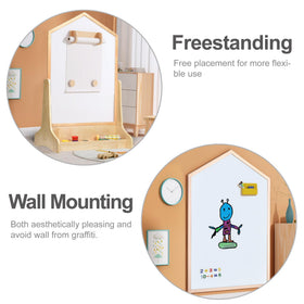 KRAND natural birch wood frame with rounded edges for safety
