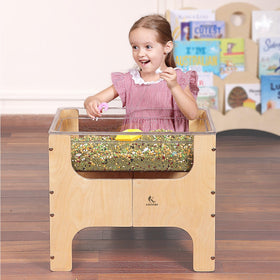 KRAND toddler pouring water beads fosters independent play and fine motor skills