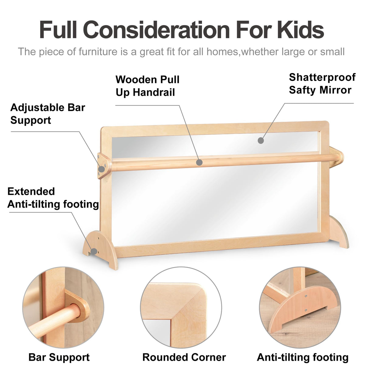 KRAND vertical rotation area enables dress-up and imaginative play as they grow
