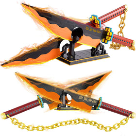 Kravkind samurai sword building-block model showing lifelike blade design for collectors.