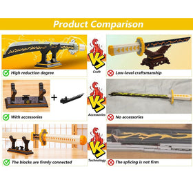 Kravkind samurai sword set with scabbard illustrates a lifelike cosplay accessory.
