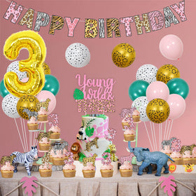 kreat4joy cheetah happy birthday banner – easy DIY decor for a safari party