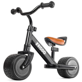 KRIDDO balance bike with wide PU wheel for stable toddler rides