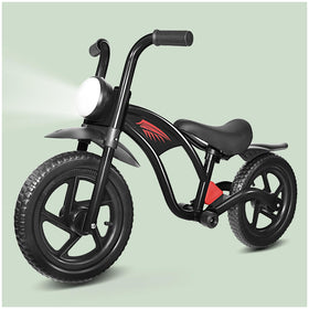KRIDDO balance bike with front light improves visibility for dusk rides