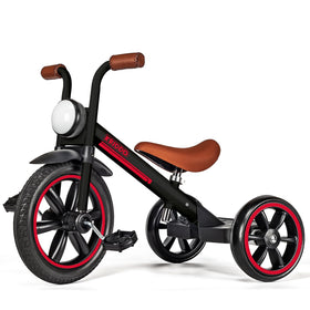 KRIDDO Kids Tricycle front light boosts visibility for safer dusk rides