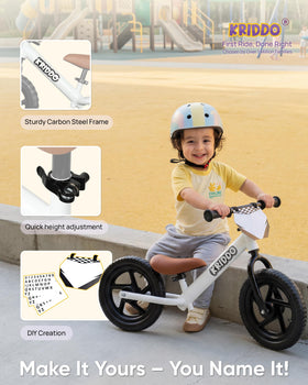 KRIDDO customize plate with stickers lets kids personalize their ride.