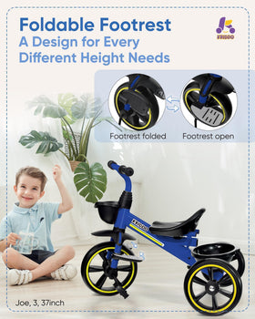 KRIDDO silent wheels keep indoor floors quiet for focused play