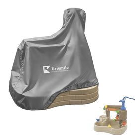 Krismile kids water table cover with dust-proof shield keeps toys clean.