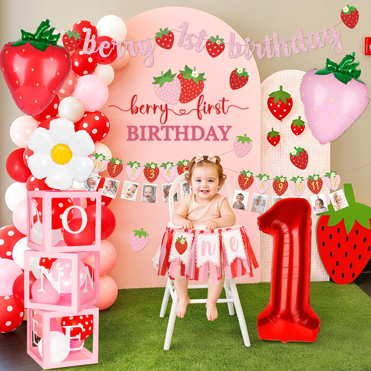 Kriyokiaa Berry banner poster—coordinated decor to celebrate a sweet year