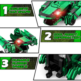 Kroyedfuw Dinosaur Transform RC Car with durable ABS plastic body for rough play