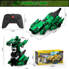 Kroyedfuw Dinosaur Transform RC Car gift-ready packaging for kids