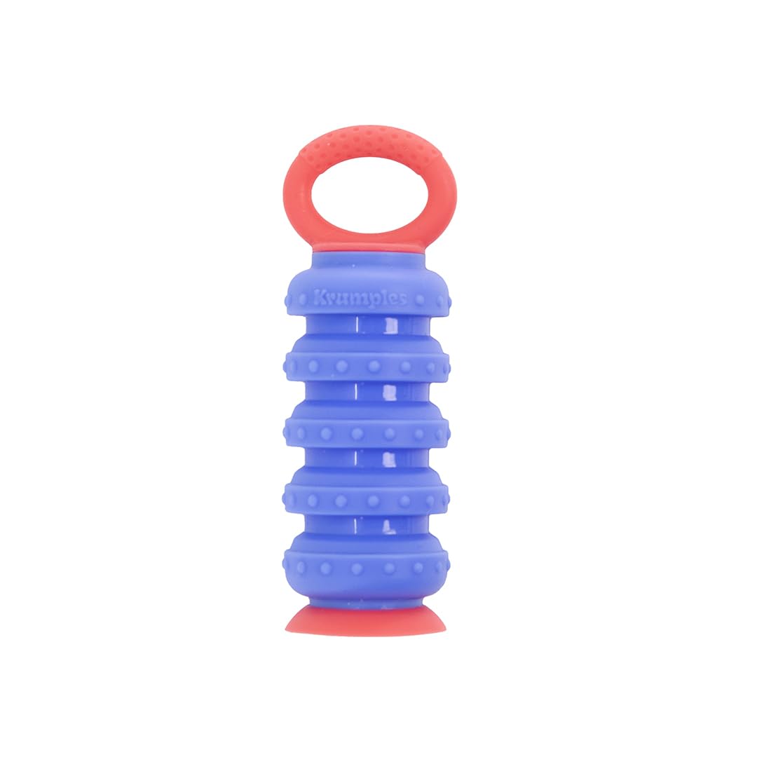 KRUMPLES Fidget Plungy stretch action demonstrating compact, scrunchable design
