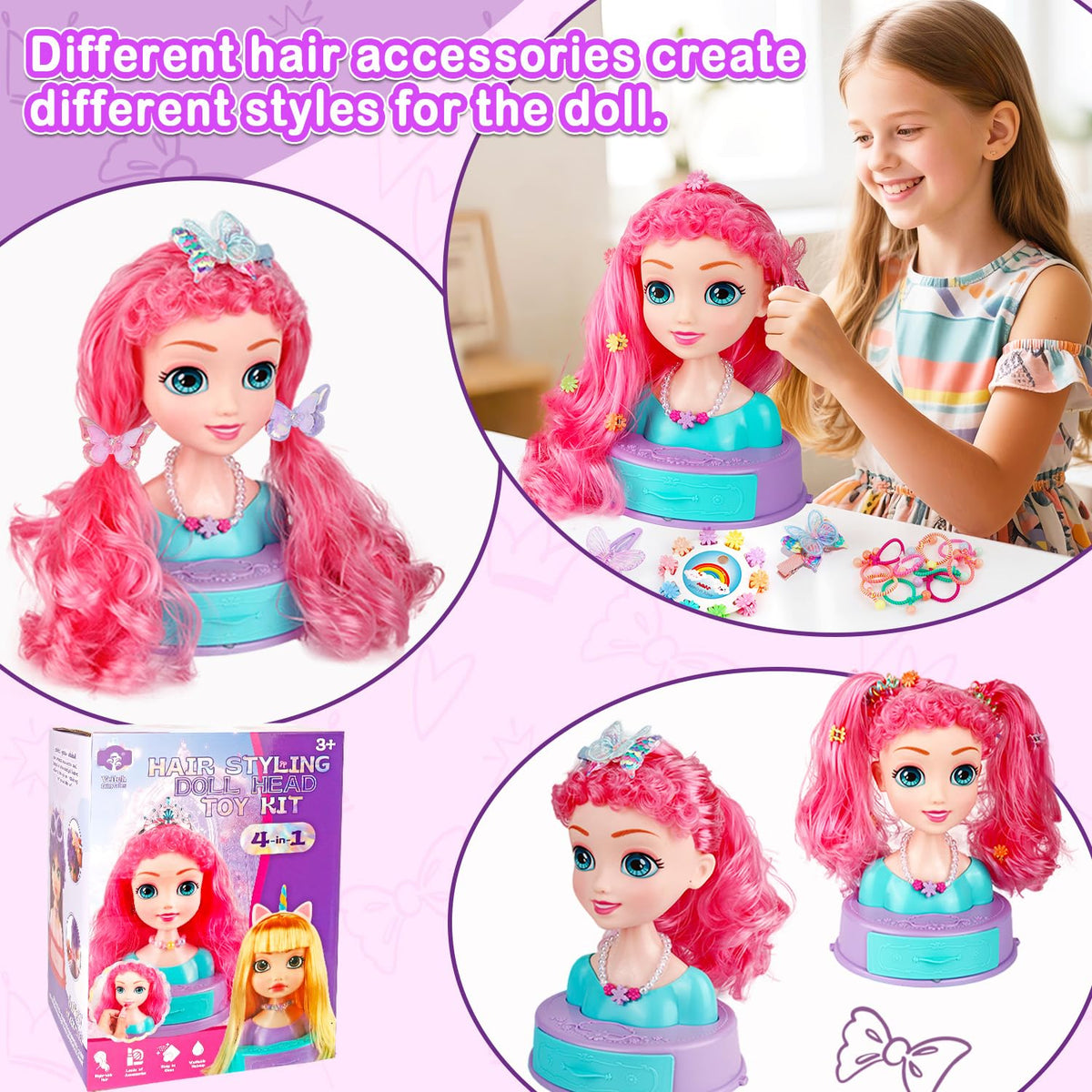 Kryonixty doll head lipsticks add color to pretend looks.
