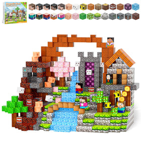 Kryzomat 100pcs magnetic blocks tower, safe and stable for young builders.