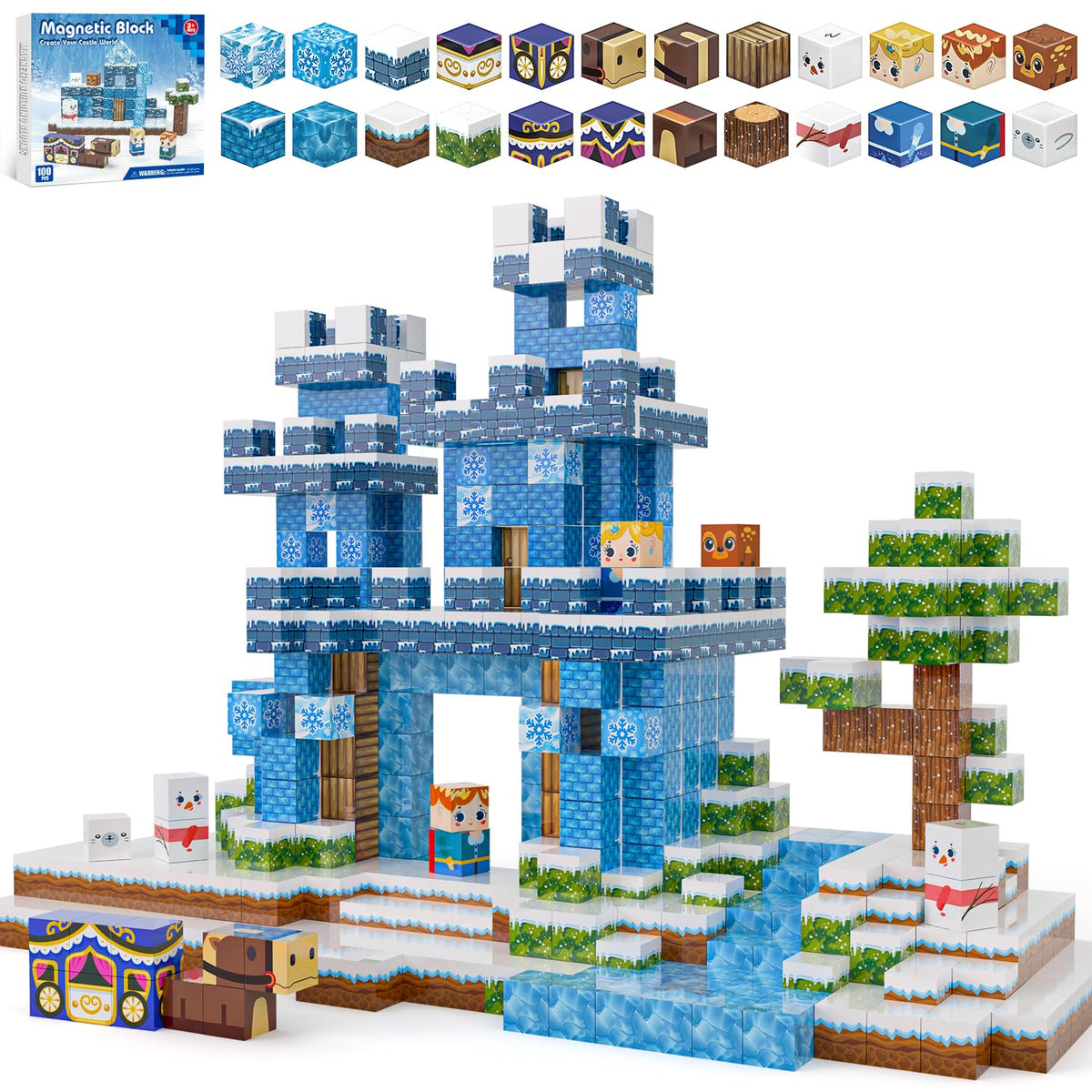 Kryzomat ice-themed magnetic blocks collection spark imagination and winter play