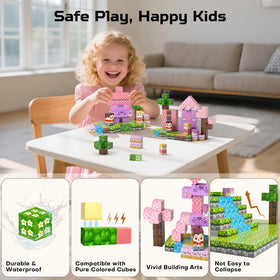 Kryzomat safe, durable magnetic cubes with smooth edges for ages 3+