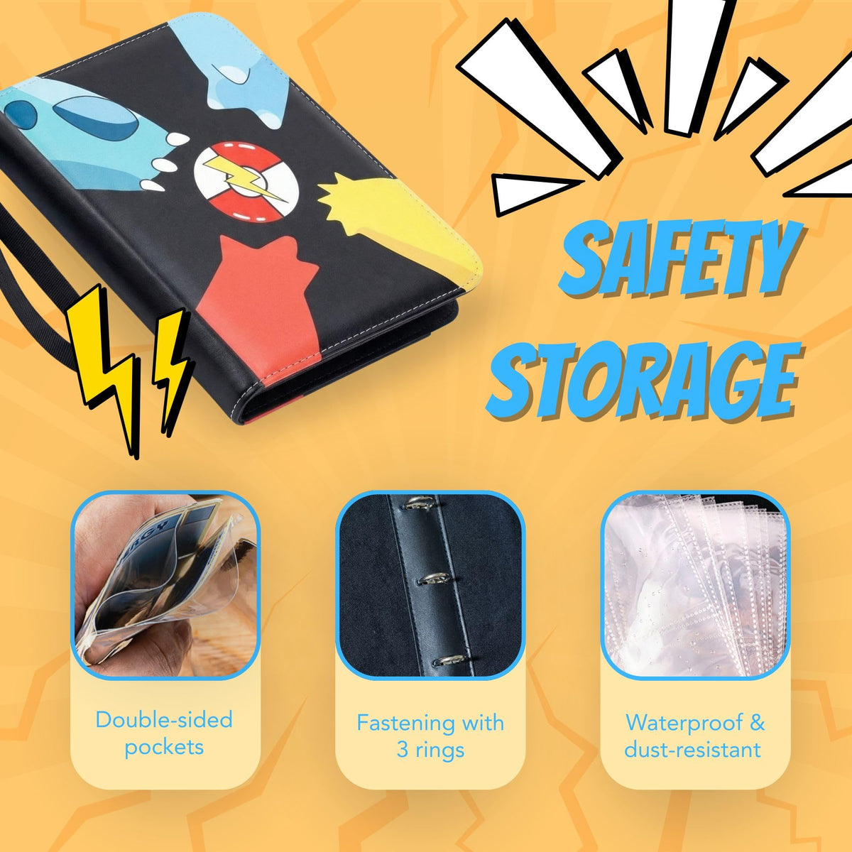 KS SHOP waterproof outer material protects cards from dust and spills.