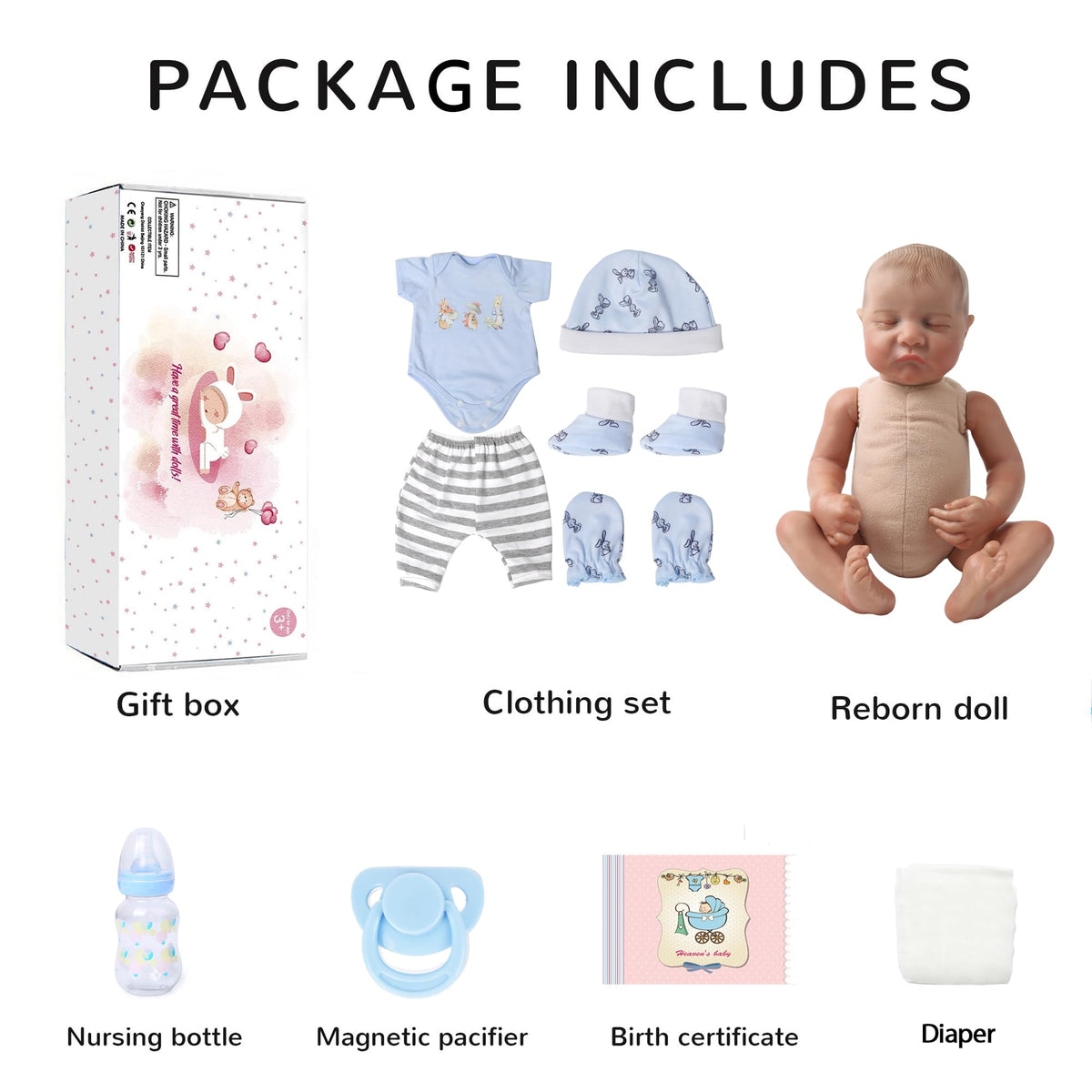 KSBD Levi magnetized pacifier supports pretend feeding during role-play.