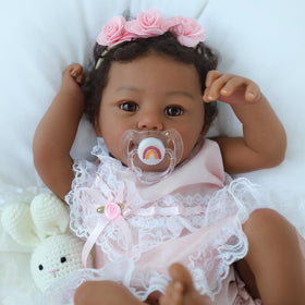 KSBD Reborn baby doll black girl 18-inch realism for nurturing play