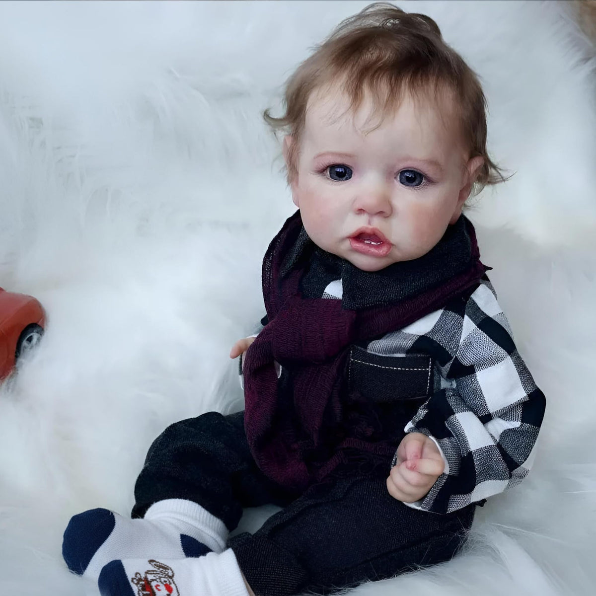 KSBD Reborn doll birth certificate and accessories highlight gifting authenticity.