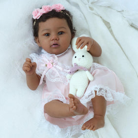 KSBD Reborn doll close-up brown eyes for lifelike expression