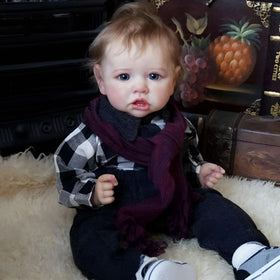 KSBD Reborn baby doll face close-up shows lifelike details for nurturing role-play.
